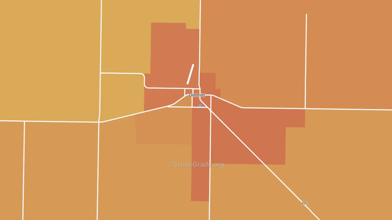 Dimmitt, TX Map of Assault Rates