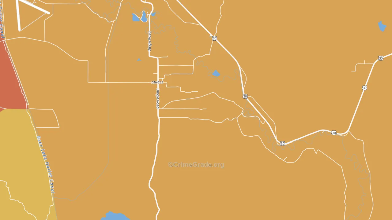 Dingle, ID Map of Assault Rates