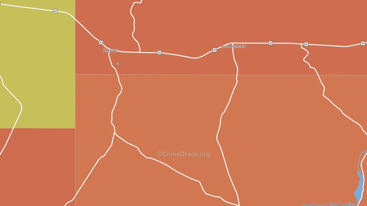 Dinosaur, CO Map of Assault Rates