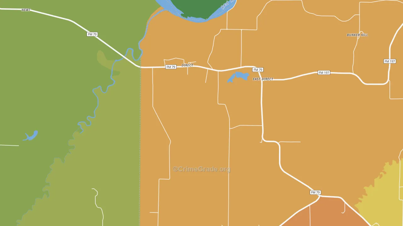 Direct, TX Map of Assault Rates