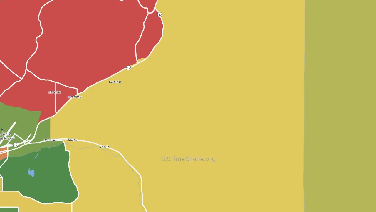 Dixie, WA Map of Assault Rates