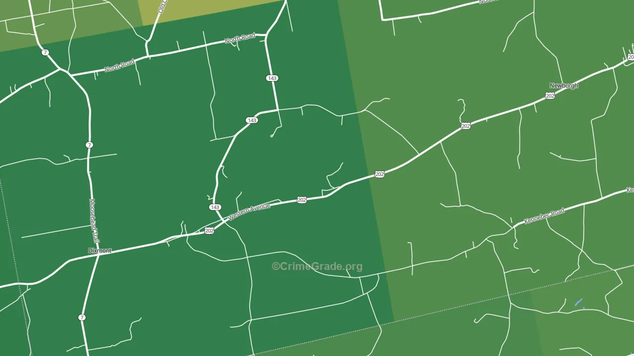Dixmont, ME Map of Assault Rates