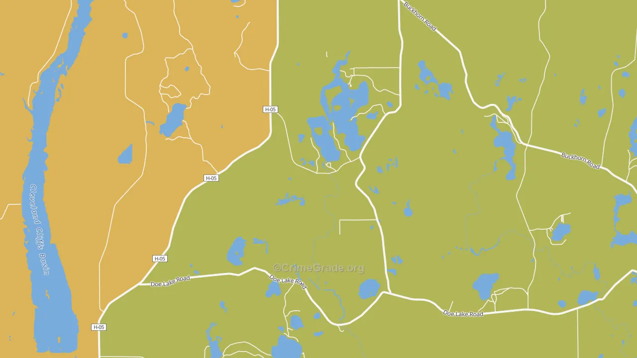 Dixon, MI Map of Assault Rates