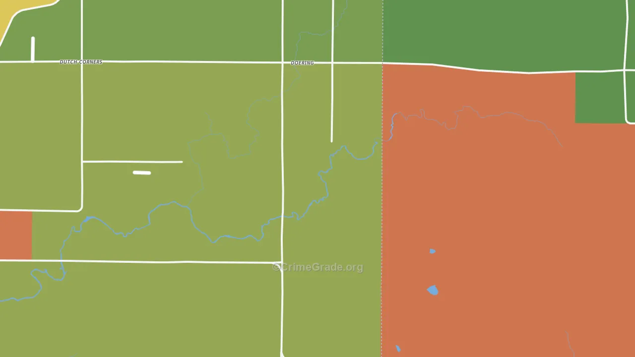 Doering, WI Map of Assault Rates
