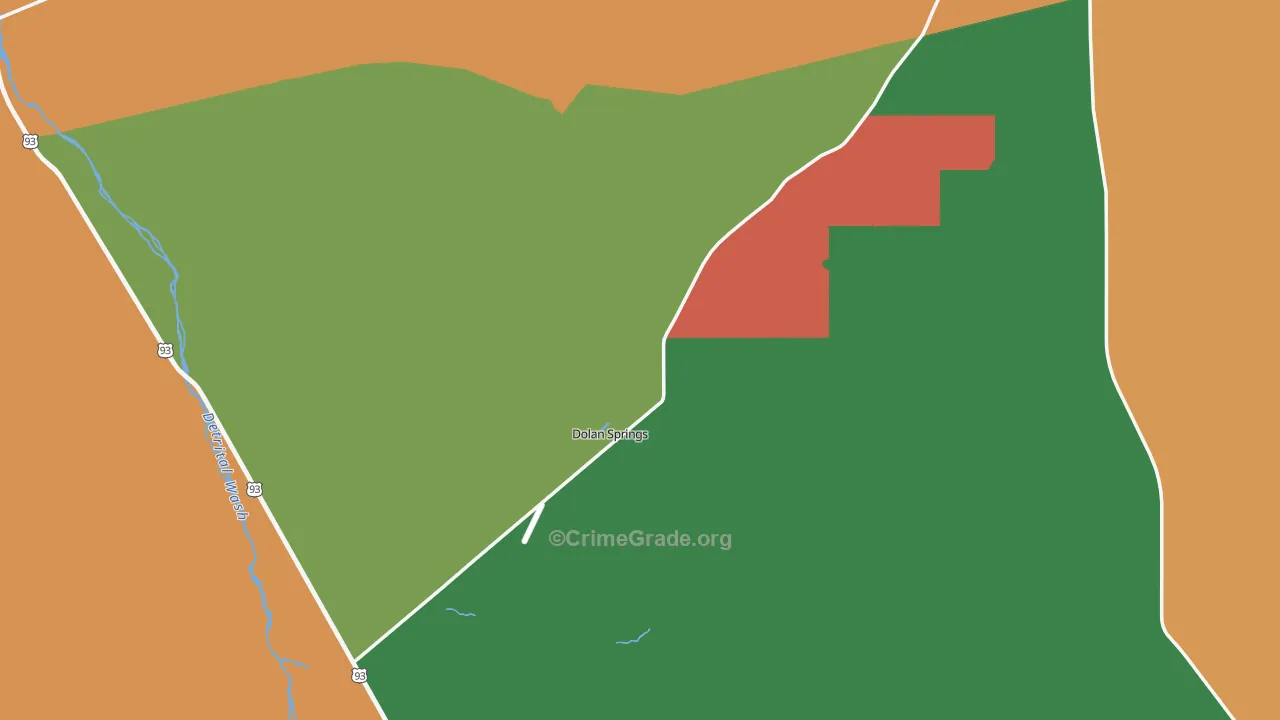 Dolan Springs, AZ Map of Assault Rates