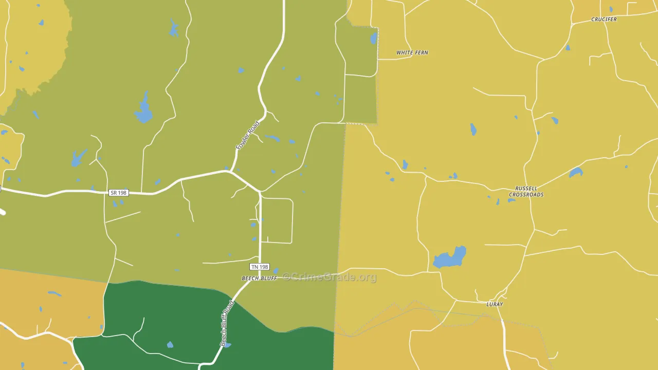 Dollar, TN Map of Assault Rates