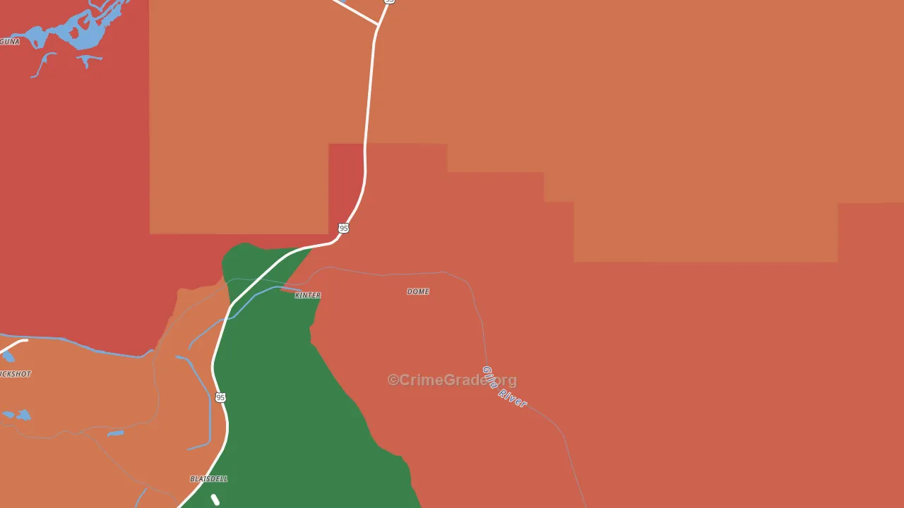 Dome, AZ Map of Assault Rates