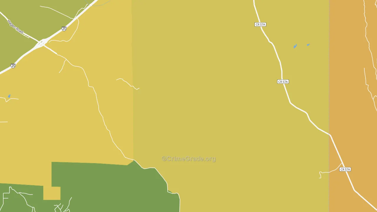 Domingo, NM Map of Assault Rates