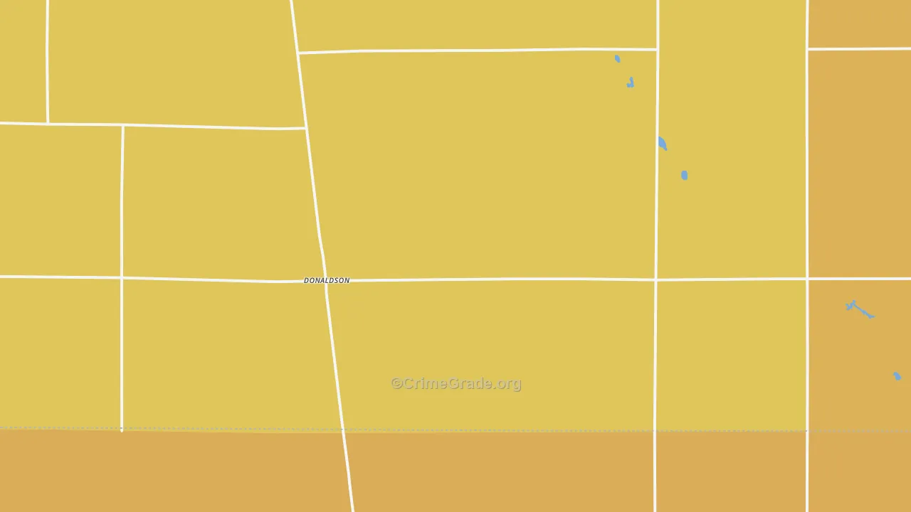 Donaldson, MN Map of Assault Rates