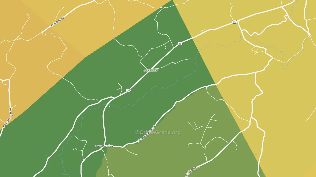 Donation, PA Map of Assault Rates