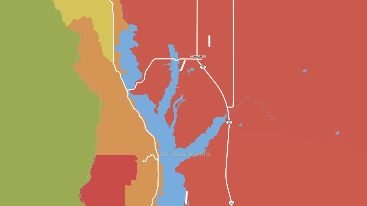 Donnelly, ID Map of Assault Rates
