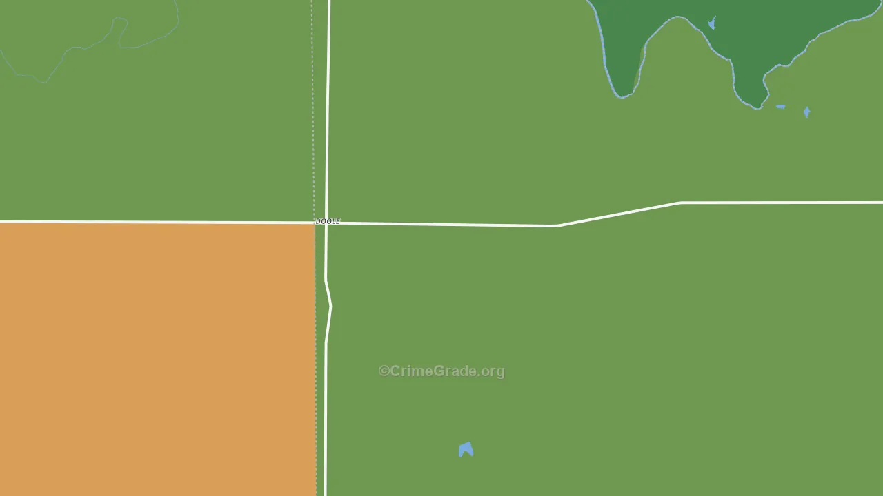 Doole, TX Map of Assault Rates