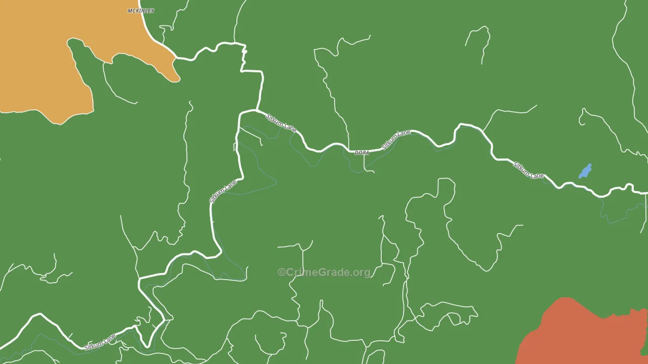 Dora, OR Map of Assault Rates