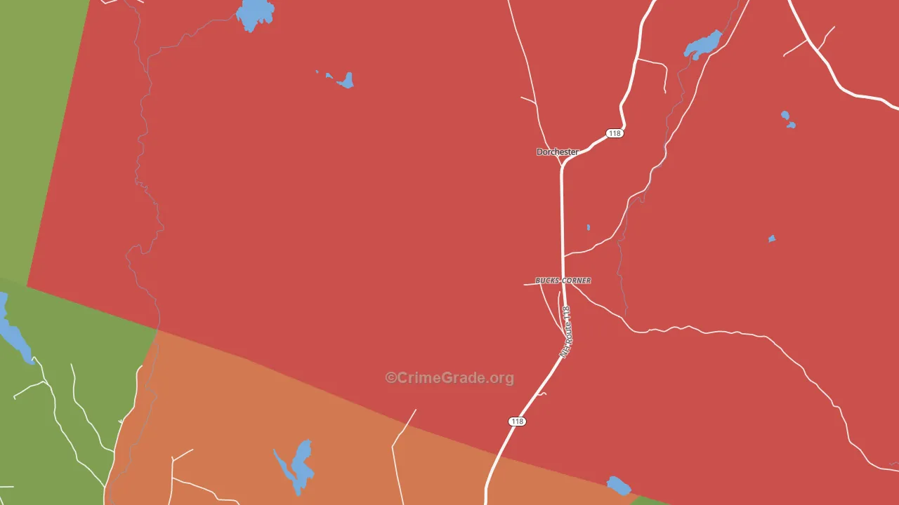 Dorchester, NH Map of Assault Rates