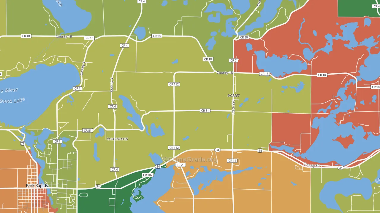 Dorset, MN Map of Assault Rates