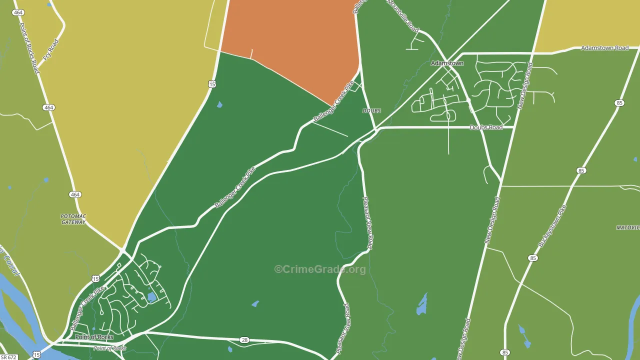 Doubs, MD Map of Assault Rates