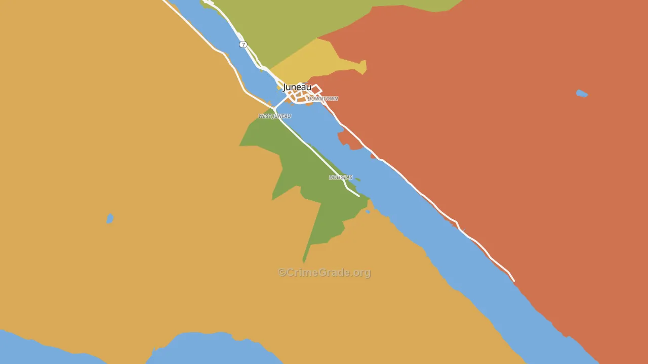 Douglas, AK Map of Assault Rates