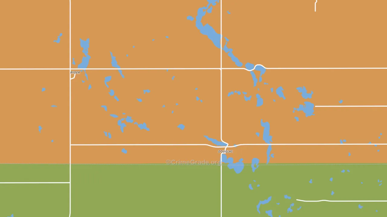 Douglas, ND Map of Assault Rates