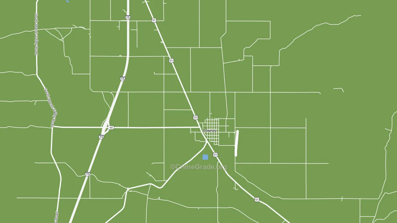 Downey, ID Map of Assault Rates