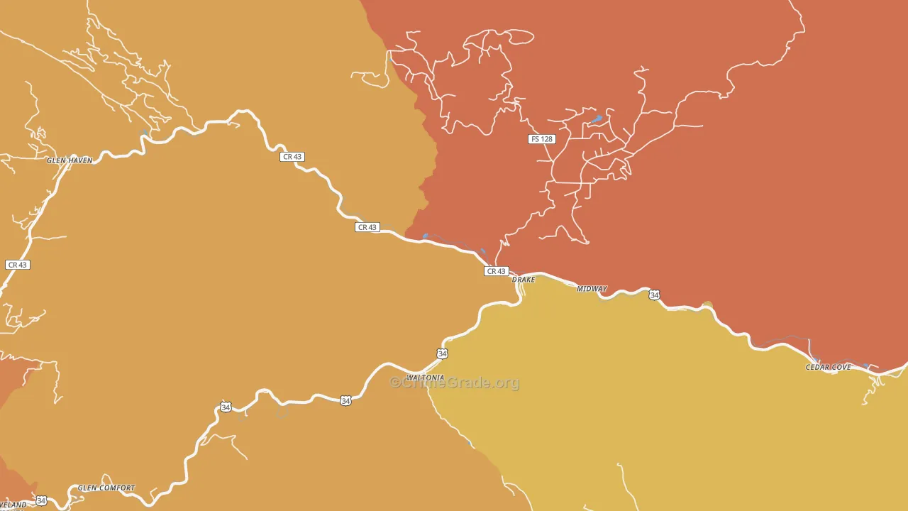 Drake, CO Map of Assault Rates