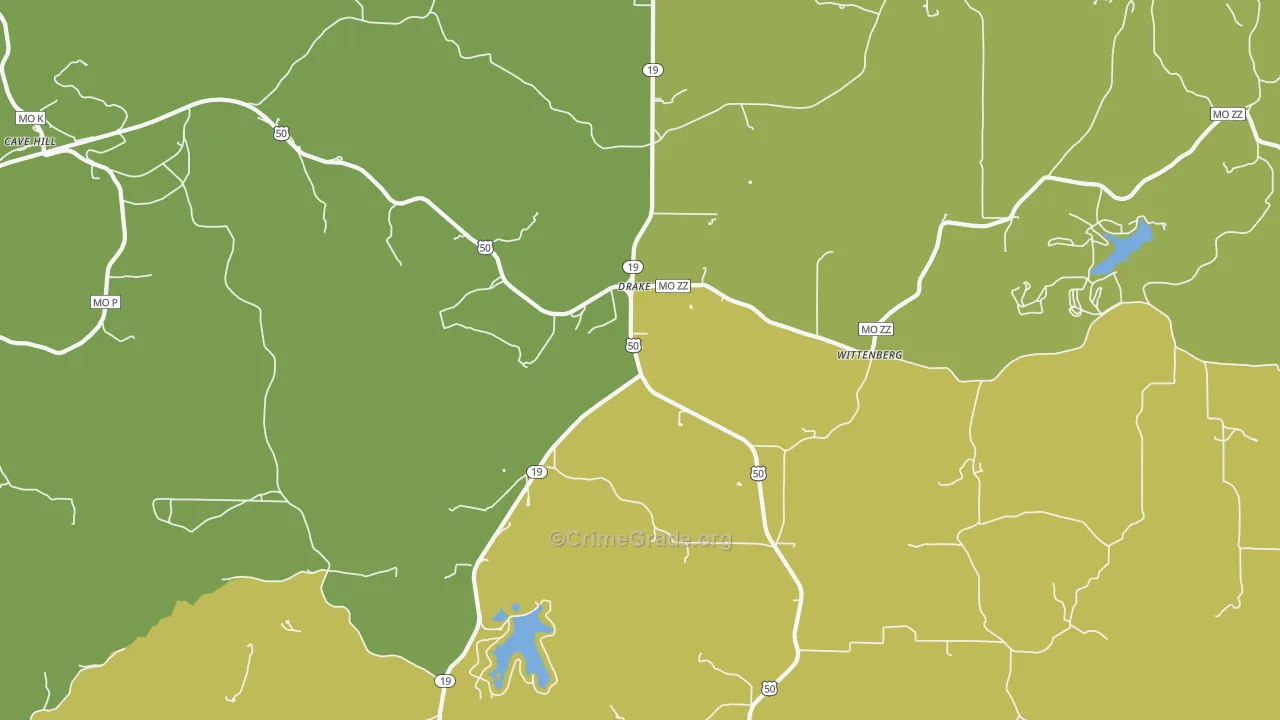 Drake, MO Map of Assault Rates