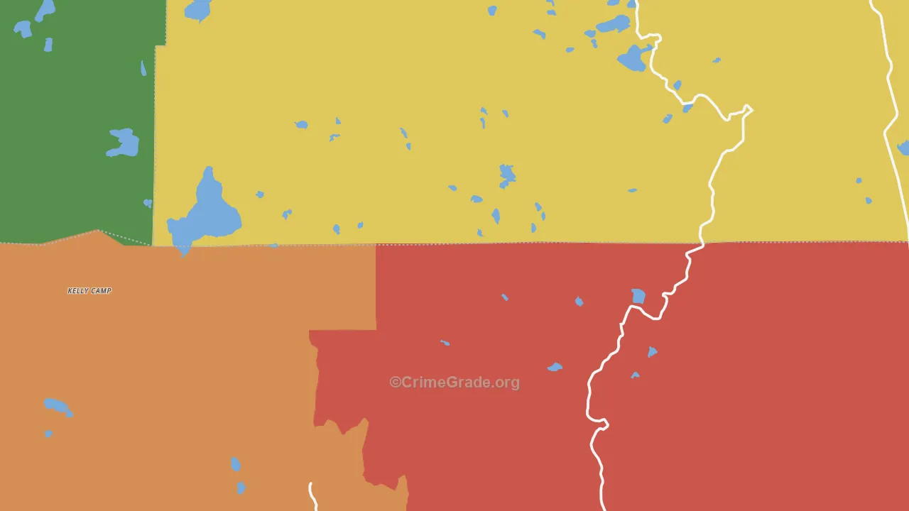 Drakesbad, CA Map of Assault Rates