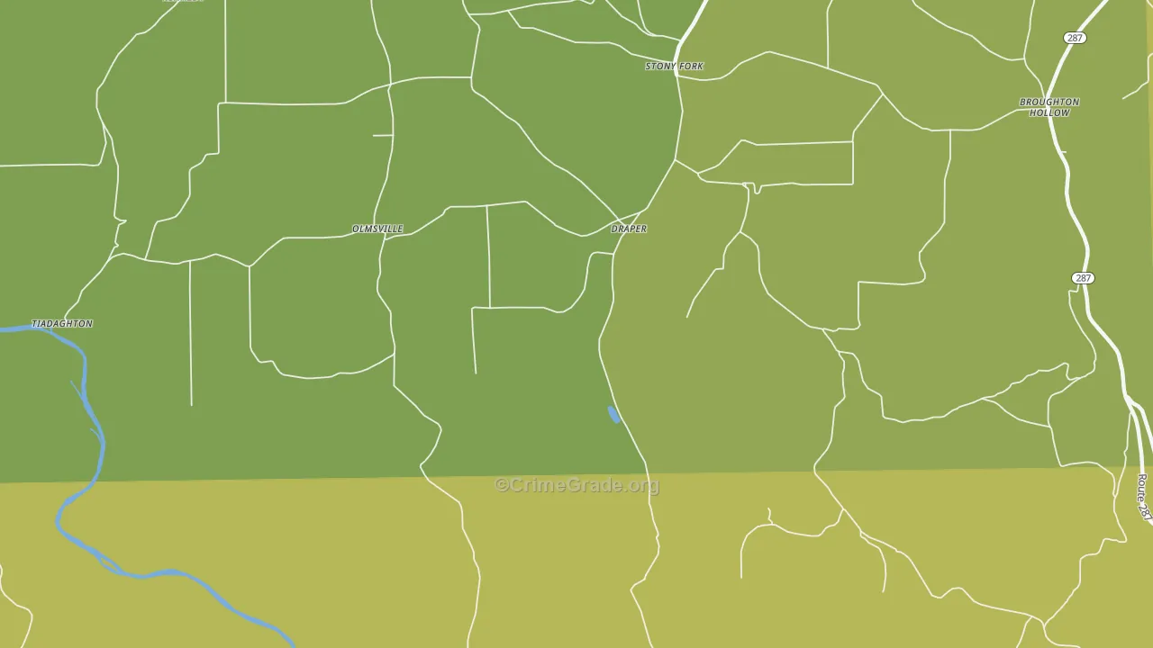 Draper, PA Map of Assault Rates