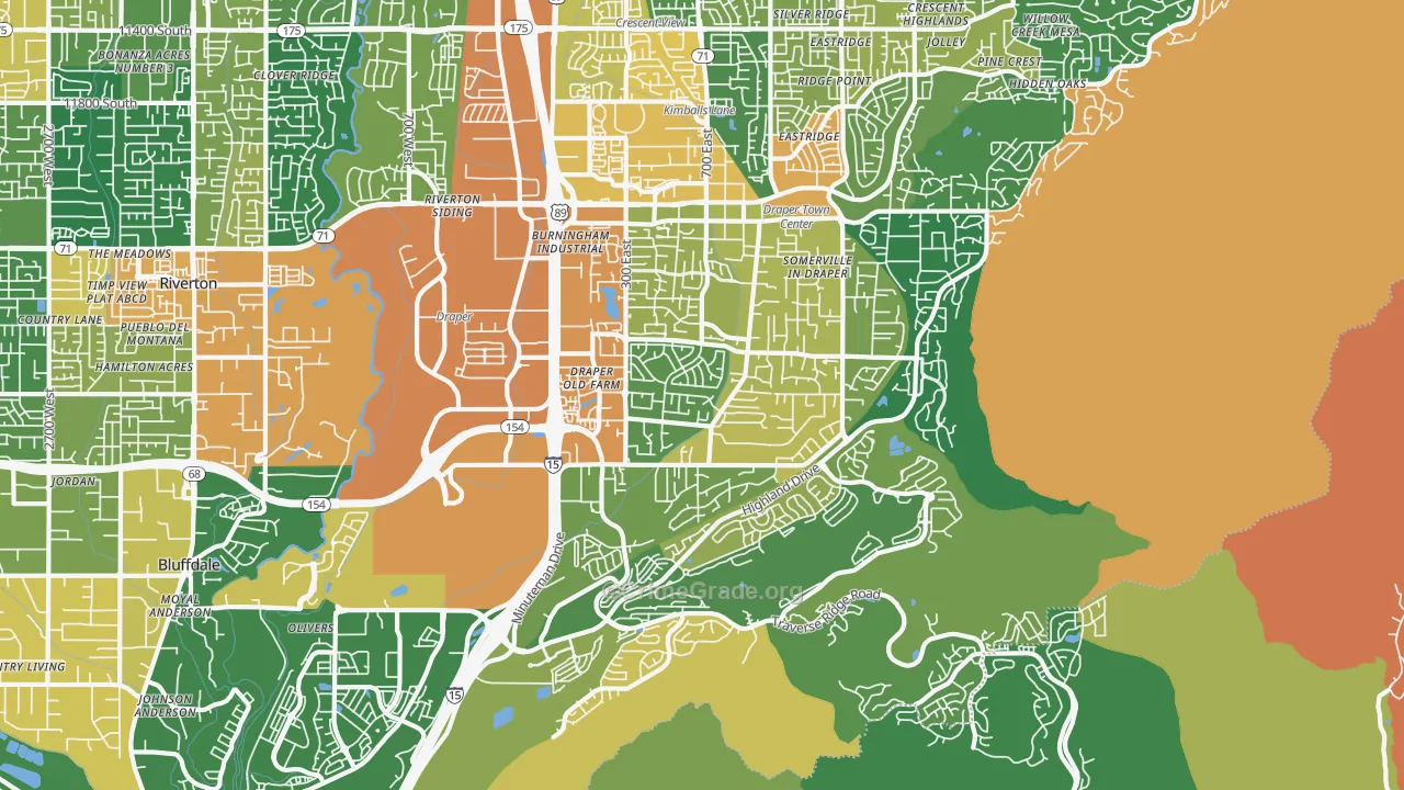Draper, UT Map of Assault Rates