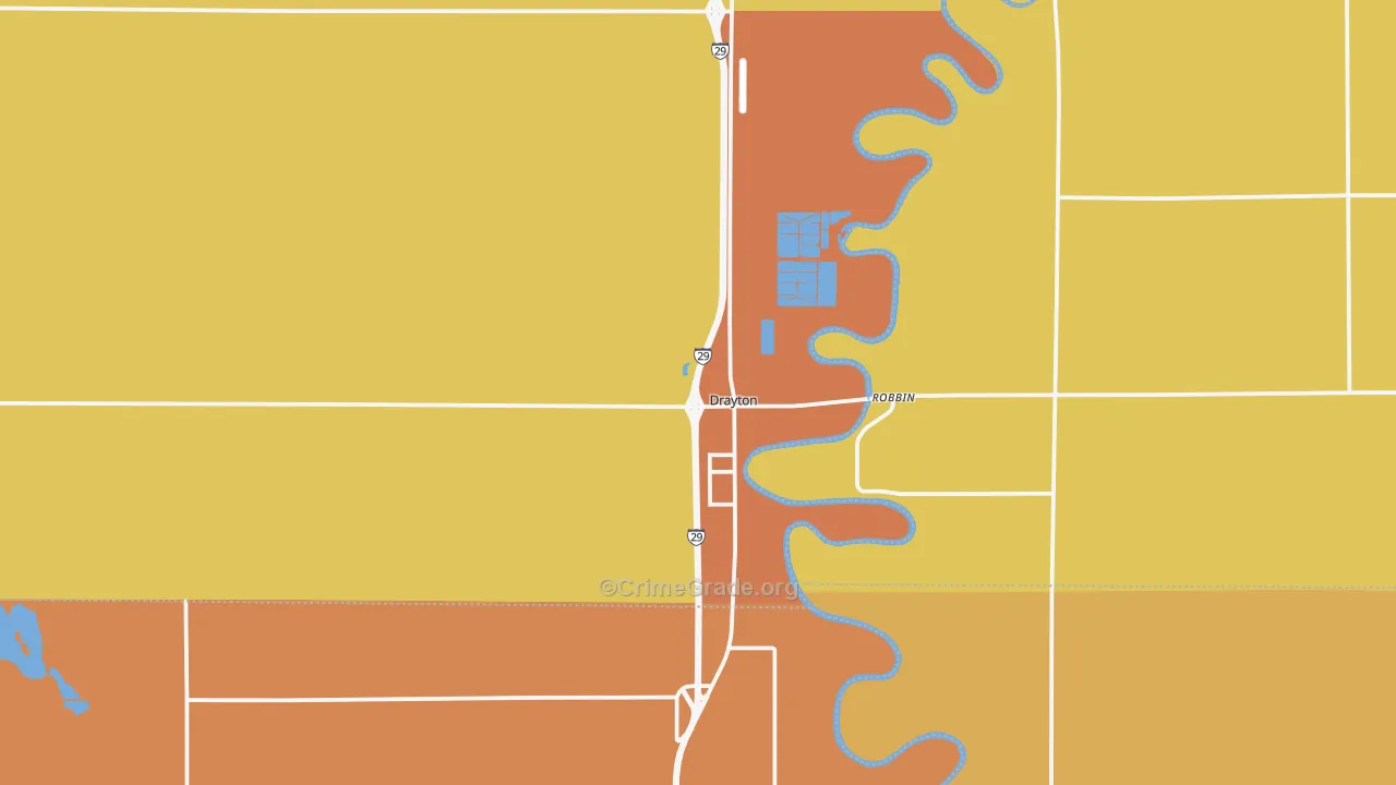 Drayton, ND Map of Assault Rates