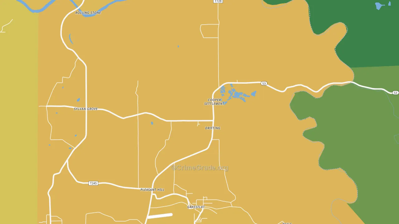 Drifting, PA Map of Assault Rates