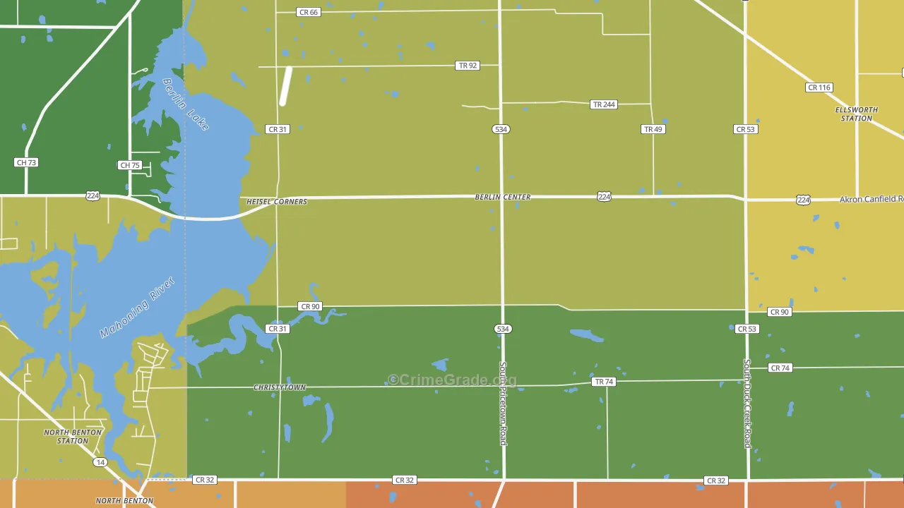 Driftwood, OH Map of Assault Rates