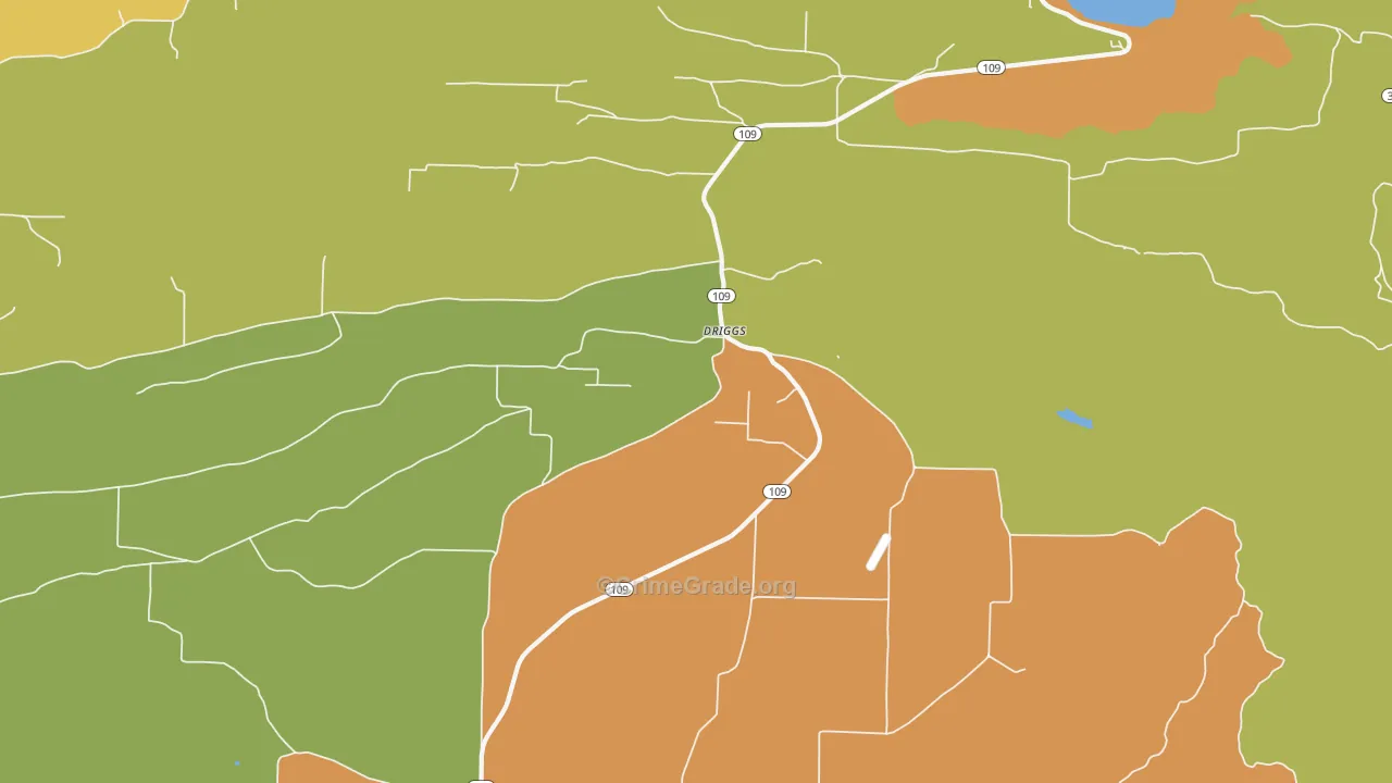 Driggs, AR Map of Assault Rates