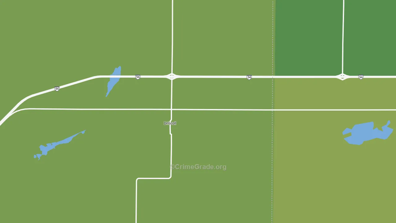 Driscoll, ND Map of Assault Rates