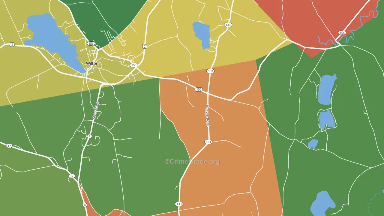 Dryden, ME Map of Assault Rates