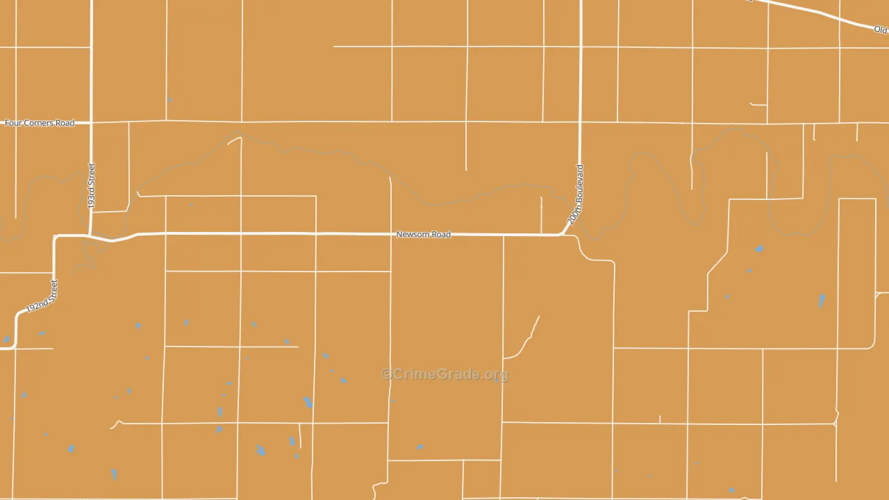 Dubuque, KS Map of Assault Rates