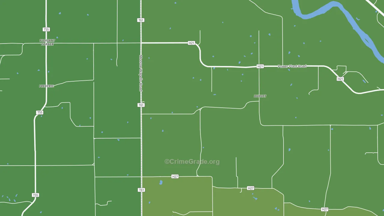 Dudley, IA Map of Assault Rates
