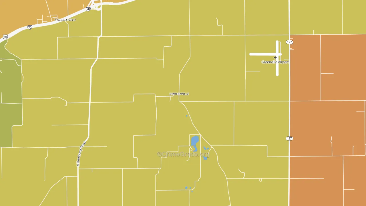 Dudleyville, IL Map of Assault Rates