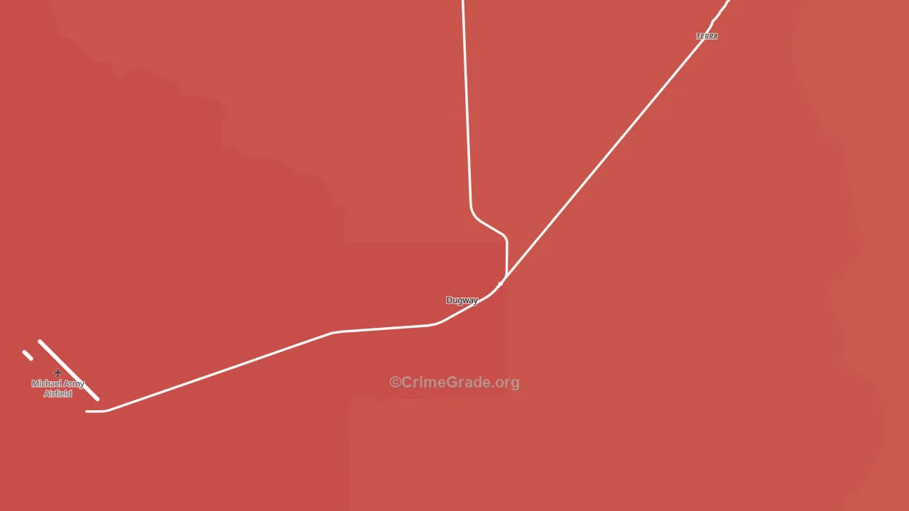 Dugway, UT Map of Assault Rates