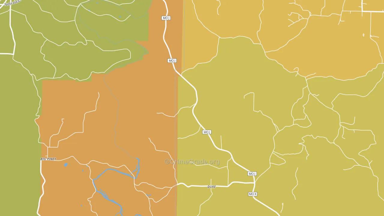 Duke, MO Map of Assault Rates