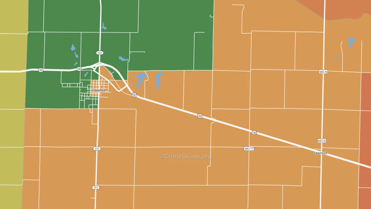 Duncans Bridge, MO Map of Assault Rates