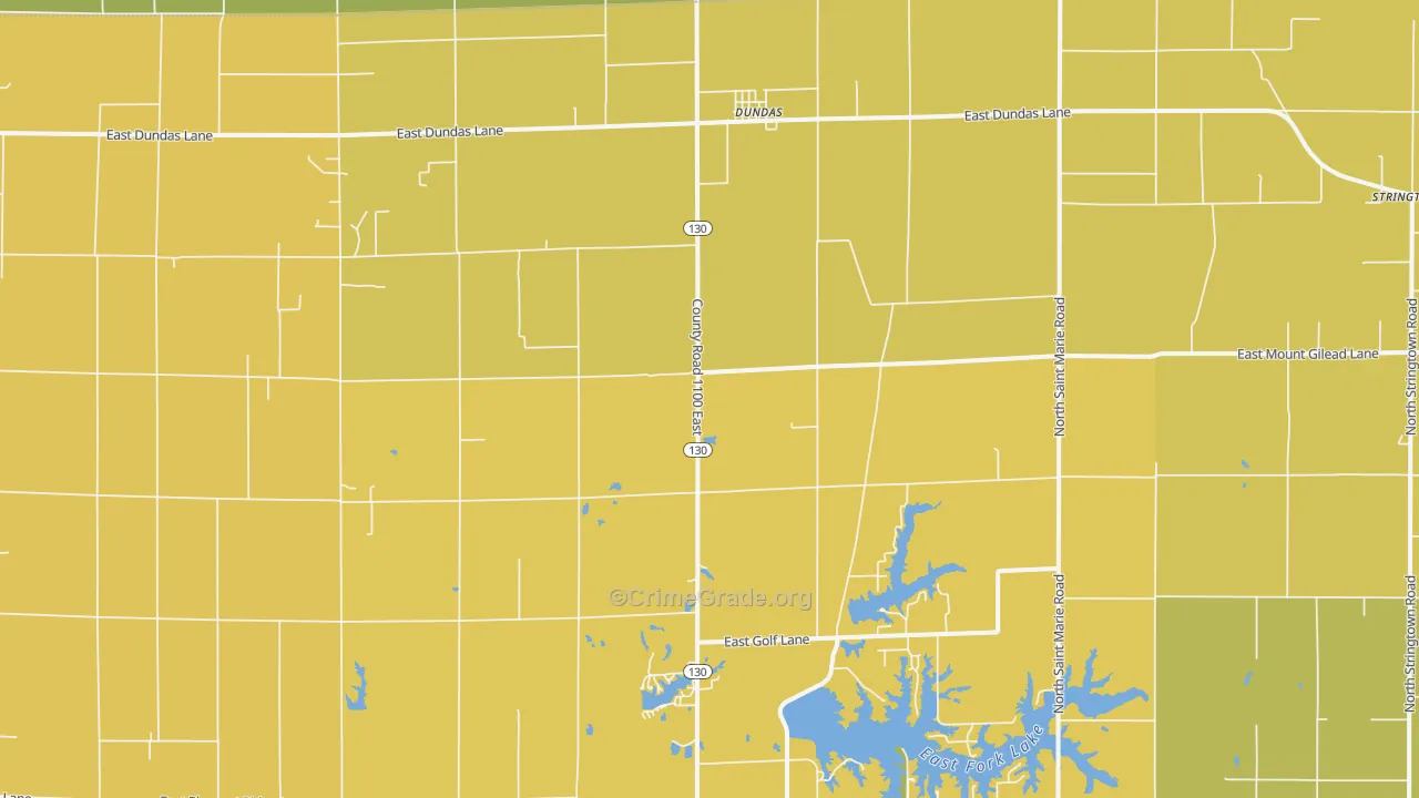 Dundas, IL Map of Assault Rates