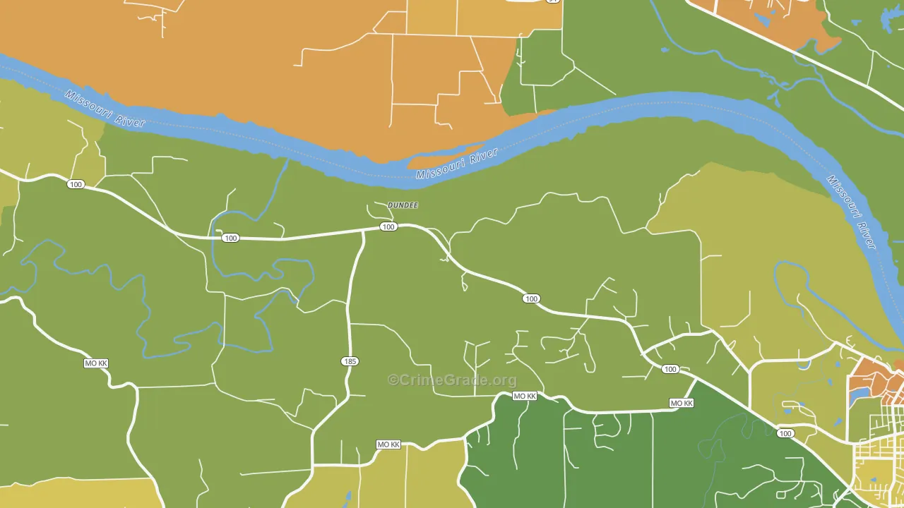 Dundee, MO Map of Assault Rates