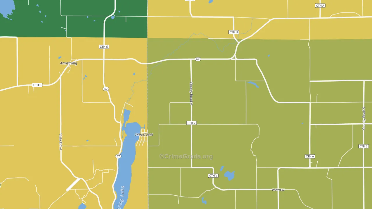 Dundee, WI Map of Assault Rates