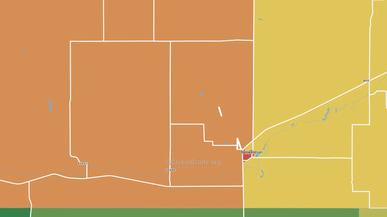 Dundy County, NE Map of Assault Rates
