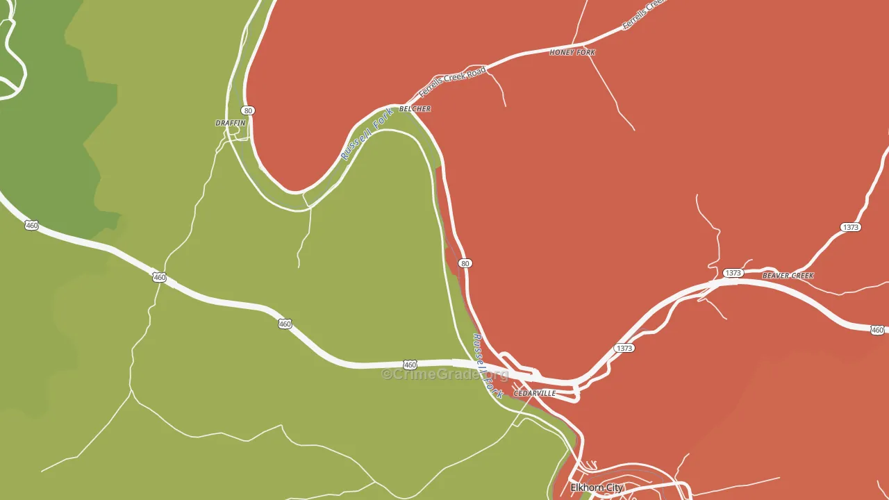 Dunleary, KY Map of Assault Rates