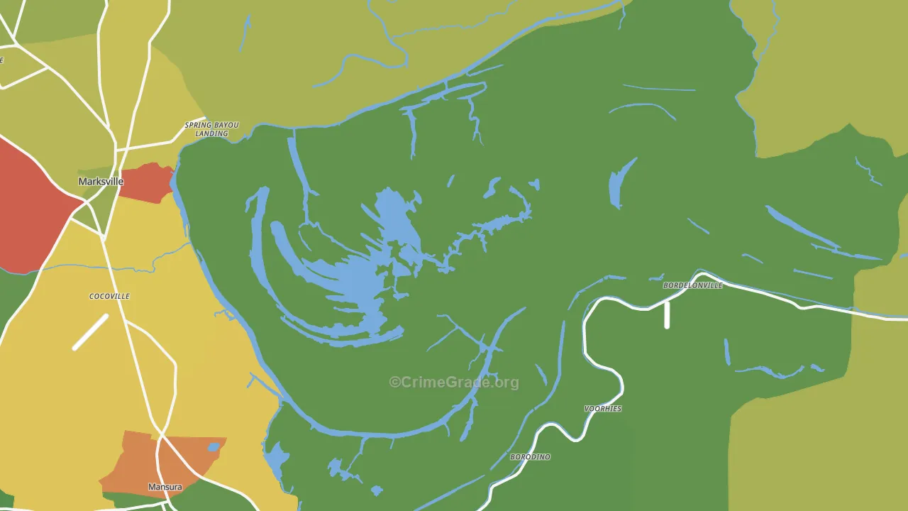 Dupont, LA Map of Assault Rates