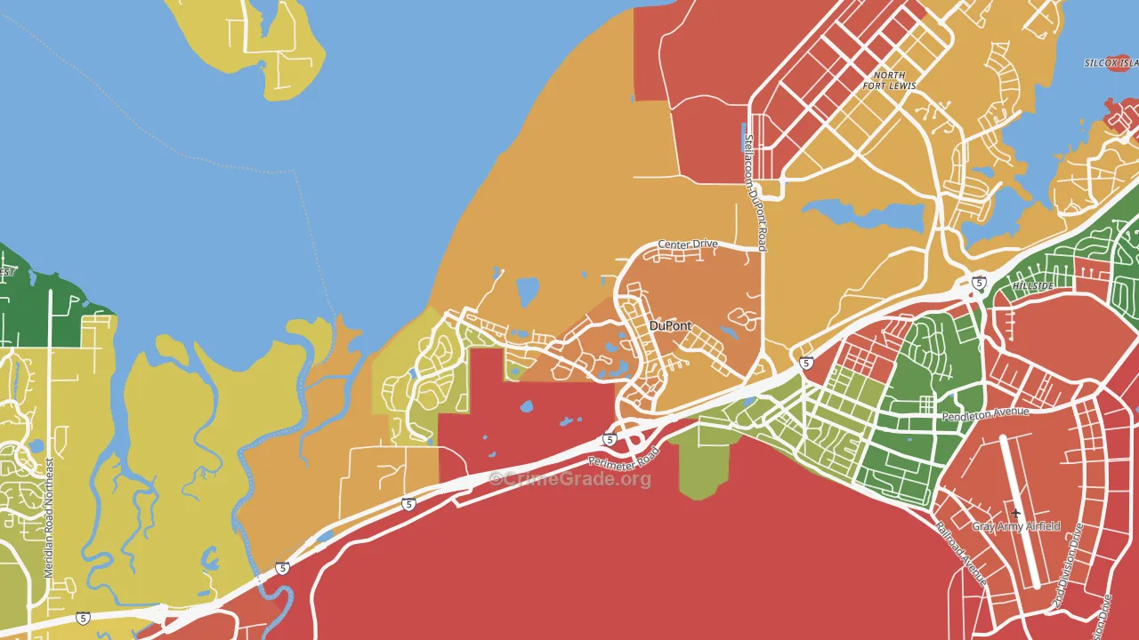 Dupont, WA Map of Assault Rates
