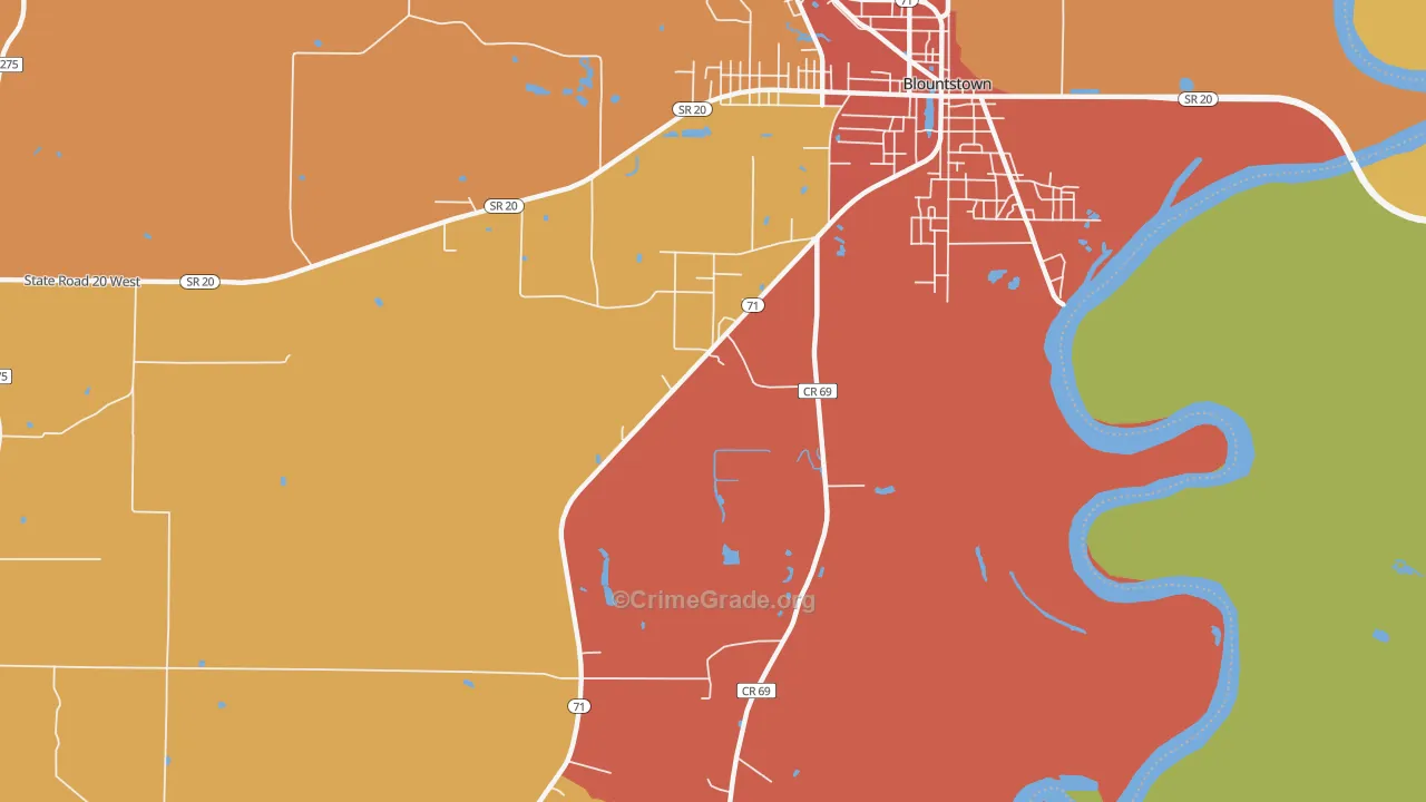 Durham, FL Map of Assault Rates