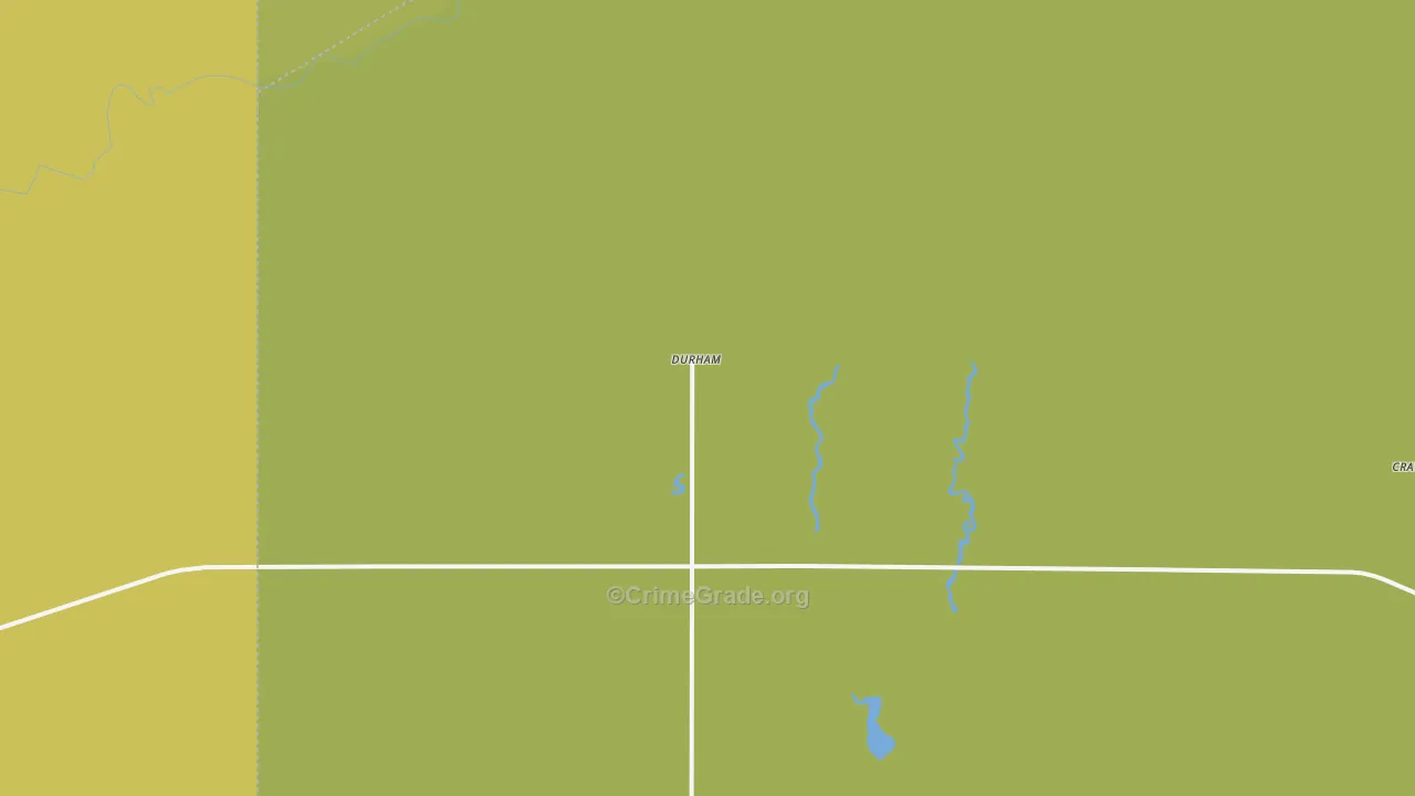 Durham, OK Map of Assault Rates