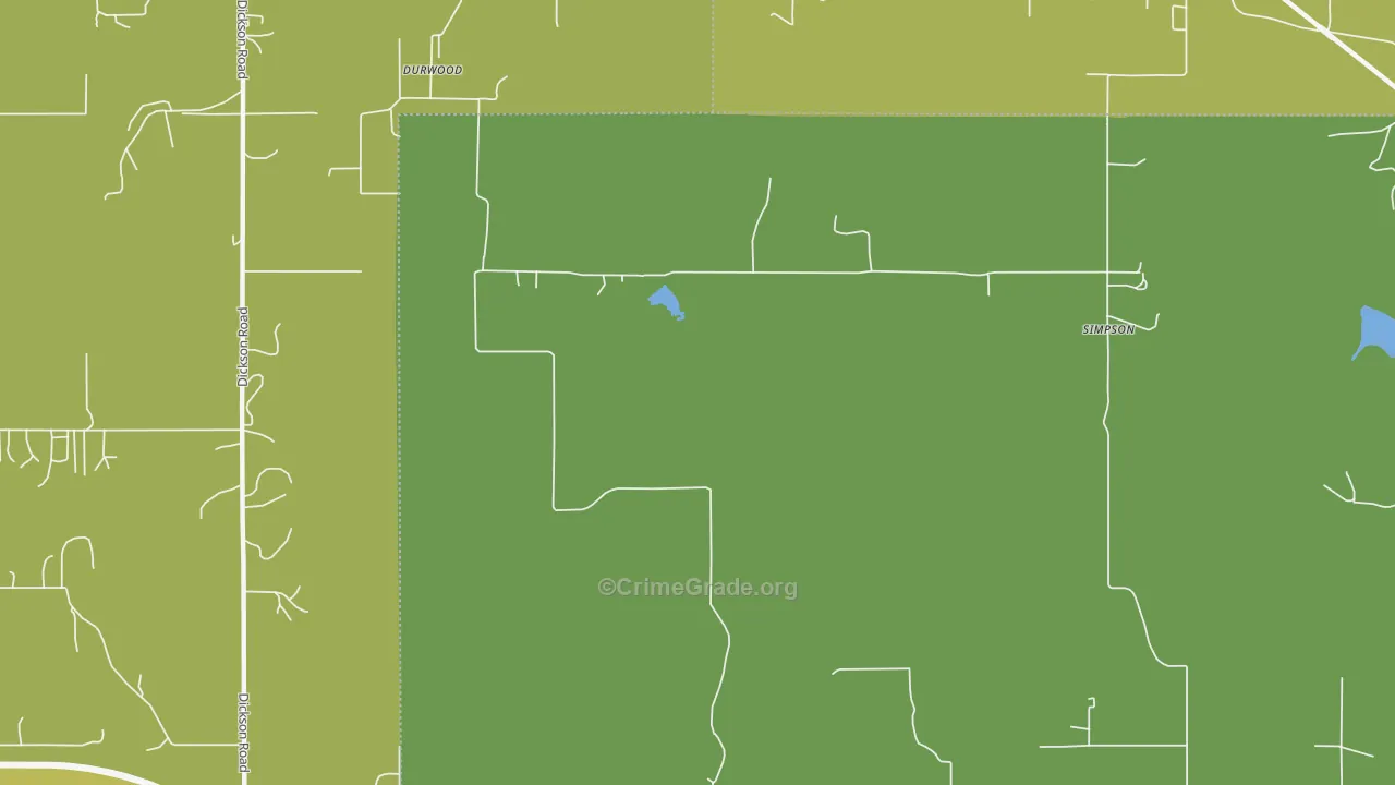 Durwood, OK Map of Assault Rates